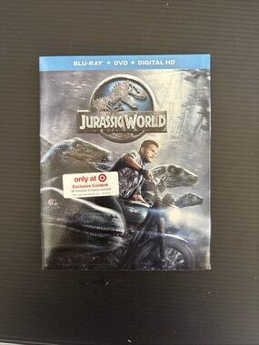 Jurassic World Blu-ray DVD Digital HD 2015 Target Exclusive New Chris Pratt